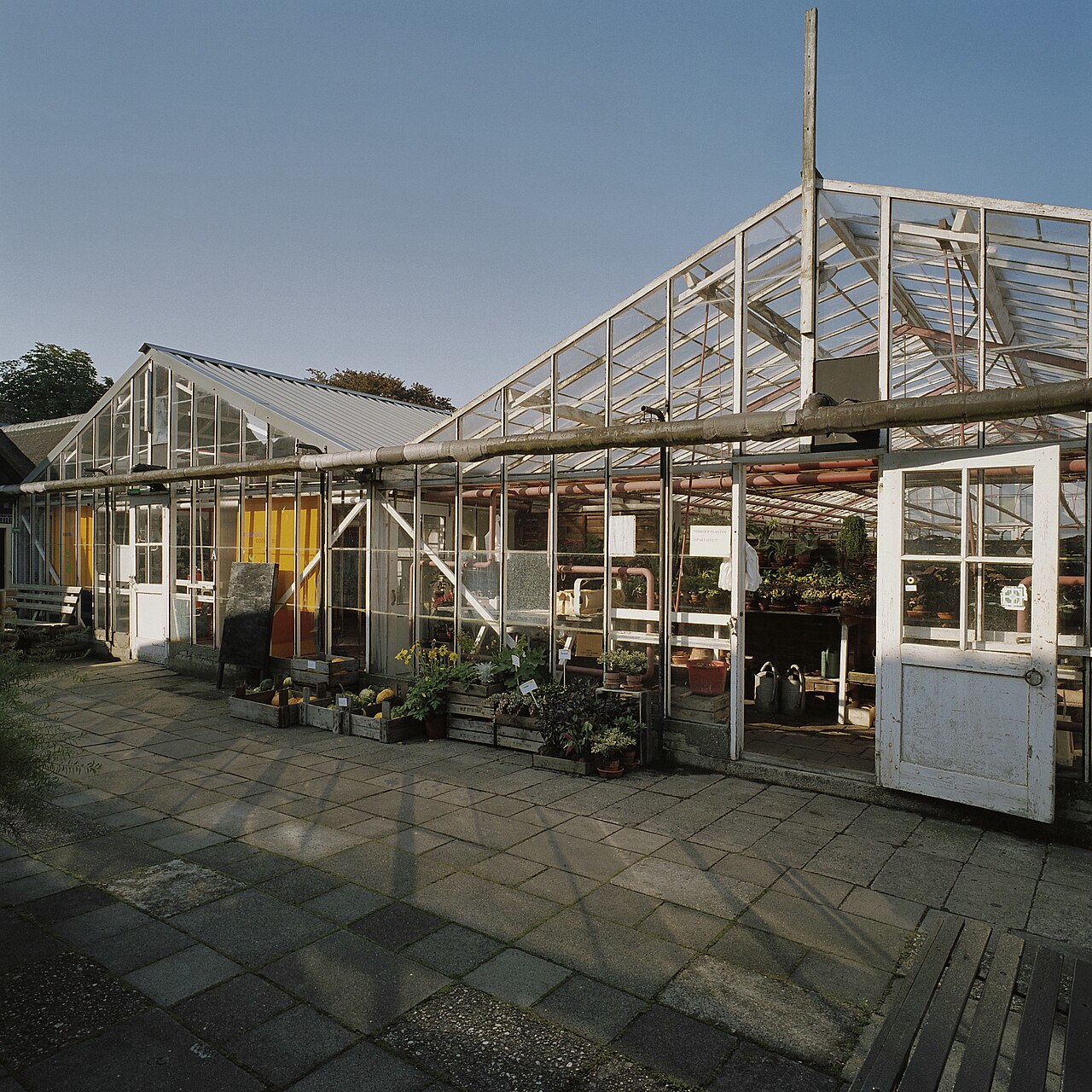 Gewächshäuser der Historische Tuin Aalsmeer (historischer Garten des Gartenbaus), Aalsmeer, Nordholland