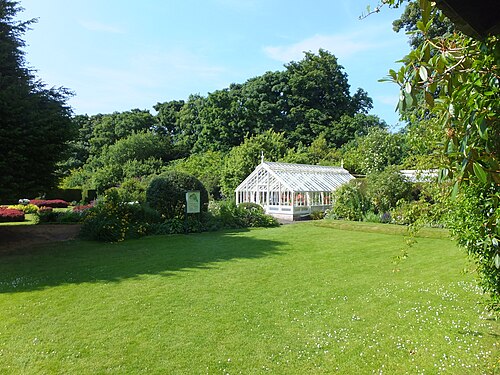 Großes und Kleines Gewächshaus, Malleny Garden, Balerno, Edinburgh (City of Edinburgh), Schottland