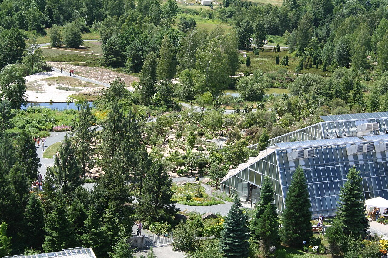 Gewächshäuser des Ökologisch-Botanischen Gartens (ÖBG) der Universität Bayreuth, Bayreuth, Bayern