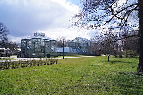 Display Glasshouses of the Botanischer Volkspark Blankenfelde-Pankow (Palm Tower and Cactus Tower), Berlin (Blankenfelde, Pankow district)