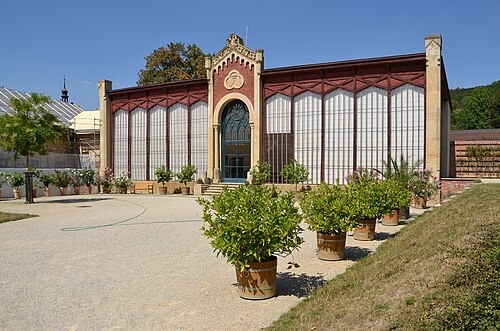 Neugotische Orangerie von Schloss Čechy pod Kosířem (zámecká oranžérie), Čechy pod Kosířem