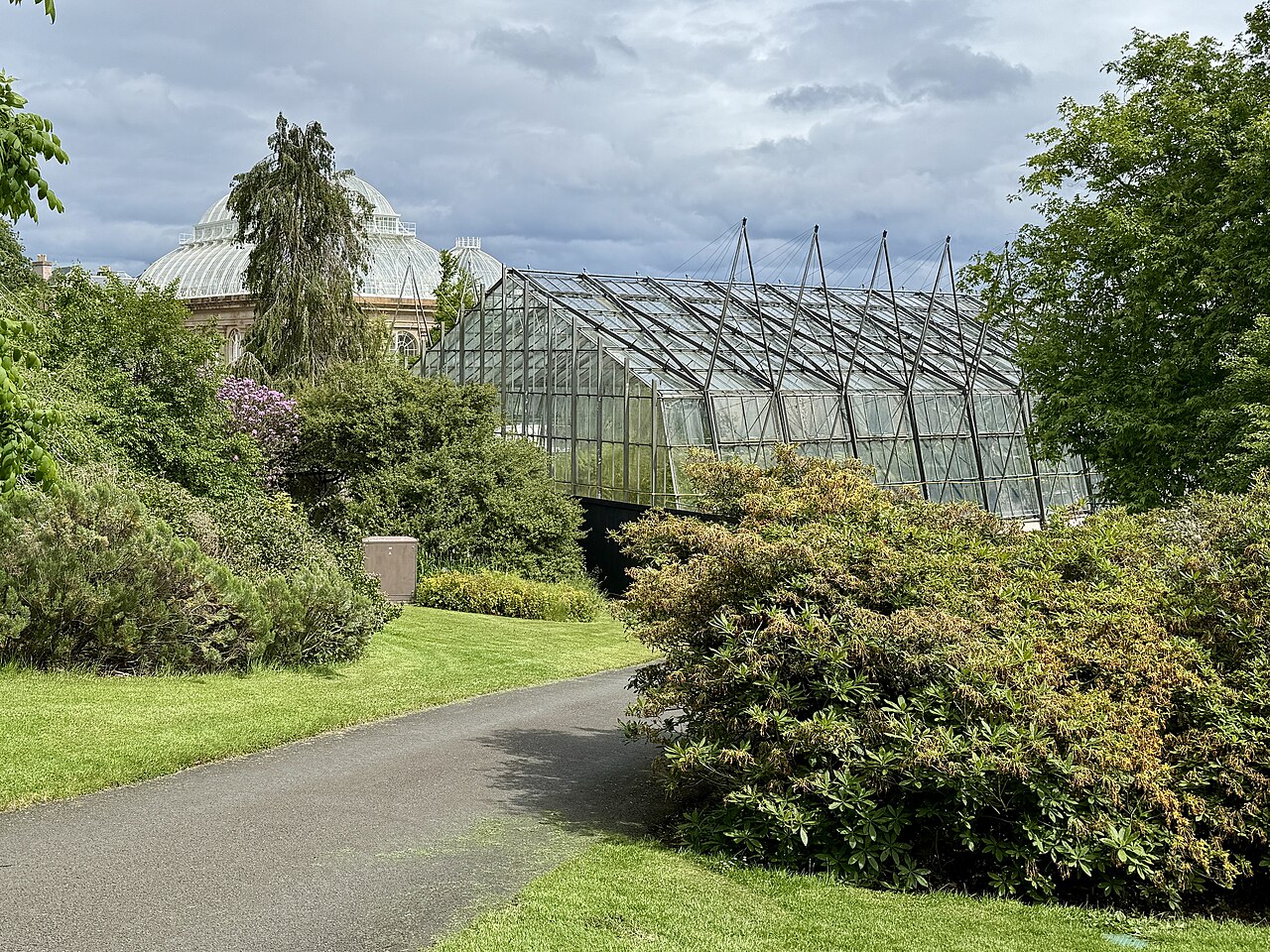 エディンバラ王立植物園のヴィクトリア朝パームハウス(ヤシ温室), エディンバラ、スコットランド