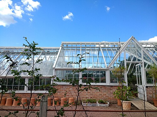 Gewächshaus von Mackenzie & Moncur, Gordon Castle Walled Garden, Fochabers (Moray), Schottland