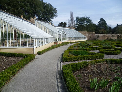 Weinhaus (Vinery, pinery-vinery), ummauerter Garten des Fulham Palace, Fulham, London (London Borough of Hammersmith and Fulham)