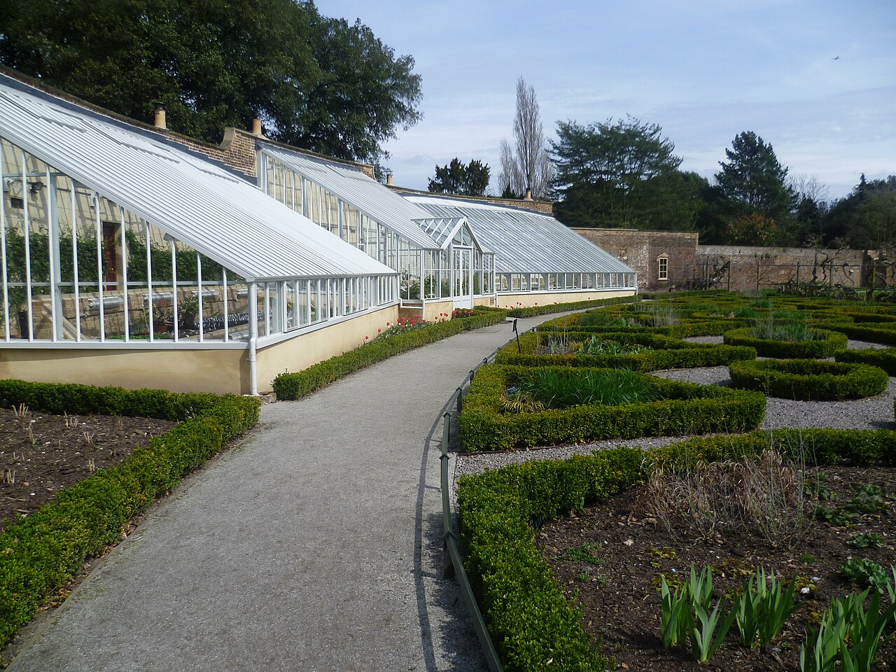 Weinhaus (Vinery, pinery-vinery), ummauerter Garten des Fulham Palace, Fulham, London (London Borough of Hammersmith and Fulham)