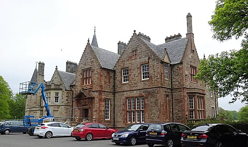 ベルアイル温室, スコットランド、サウス・エアシャー州エア — Belleisle House, Belleisle Park, Ayr, South Ayrshire, Scotland. View from the east.