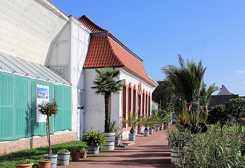 Rokoko-Orangerie Bendeleben (Rokoko-Orangerie mit verglasten Flügeln), Bendeleben, Kyffhäuserland, Thüringen — Bendeleben, the orangery