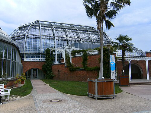 Großes Tropenhaus, Botanischer Garten Berlin-Dahlem — Berlin, Germany, Botanischer Garten: great greenhouse (Großes Tropenhaus).
