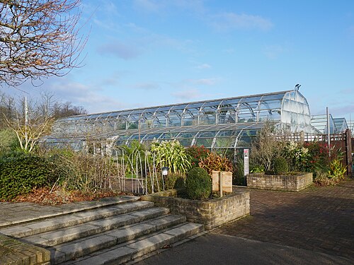 London Butterfly Gardens (Main Glasshouse), Hall Place, Bexley, London — The glasshouse at Hall Place.