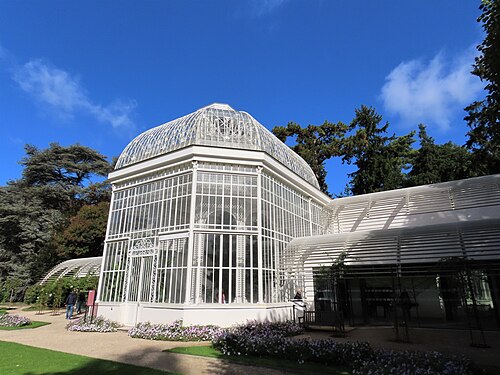 Palmarium des Französischen Gartens, Musée et Jardins Albert-Kahn, Boulogne-Billancourt, Île-de-France — Le jardin à la française du musée départemental Albert-Kahn, Boulogne-Billancurt…