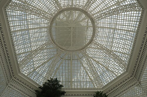 Palmarium des Französischen Gartens, Musée et Jardins Albert-Kahn, Boulogne-Billancourt, Île-de-France — Musée départemental Albert-Kahn in Boulogne-Billancourt (Île-de-France/Frankreich)…