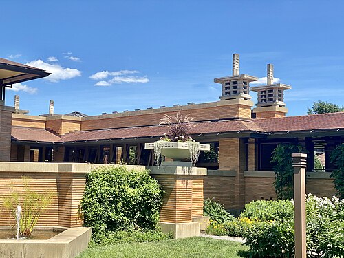 Martin House Conservatory (Darwin D. Martin House Complex), Buffalo, New York — Built in 1903-1905, this Prairie-style mansion was designed by Frank Lloyd Wright for…