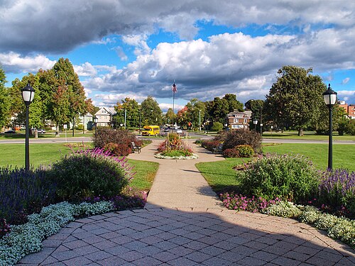 Buffalo and Erie County Botanical Gardens Conservatory, Buffalo, New York — Looking Out from Botanical Gardens Entrance