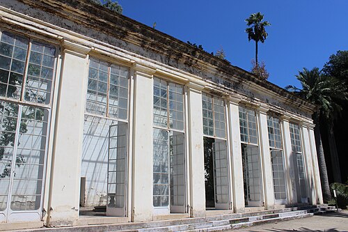 Serre di Graefer (Gewächshäuser der Bourbonen), Reggia di Caserta, Caserta, Kampanien — Caserta. Palacio real. Jardín inglés.