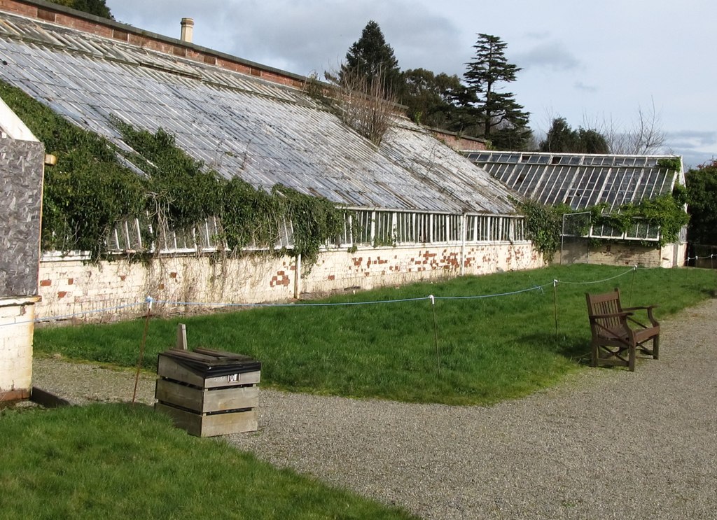 Terrassengewächshäuser, Annesley Walled Garden (Castlewellan), Castlewellan Forest Park, Castlewellan, County Down, Nordirland — The Greenhouses at the Annesley Gardens