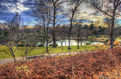 Climatron, St. Louis, Missouri — The Arch and many of the sights and scenes from St. Louis The Japanese Garden overlook