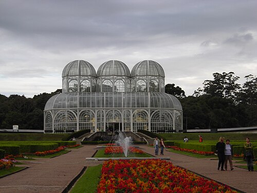 クリチバ植物園の温室, パラナ州クリチバ — jardin botanique de Curitiba en automne