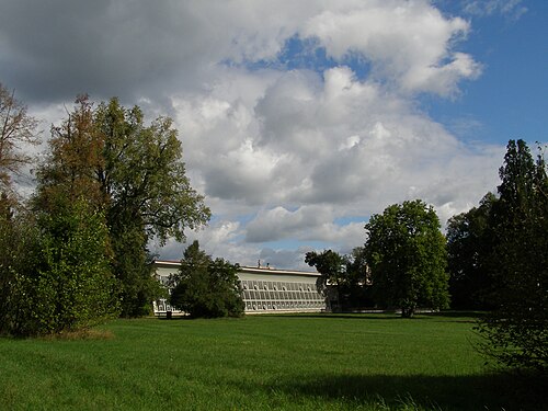 ドブジーシュ城のオランジェリー（Oranžérie）, 中央ボヘミア州ドブジーシュ — This is a photo of a cultural monument of the Czech Republic , number: