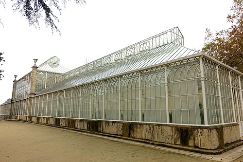 Großes Gewächshaus des Botanischen Gartens von Coimbra, Coimbra — Greenhouse - Jardim Botânico da Universidade de Coimbra - Coimbra, Portugal.