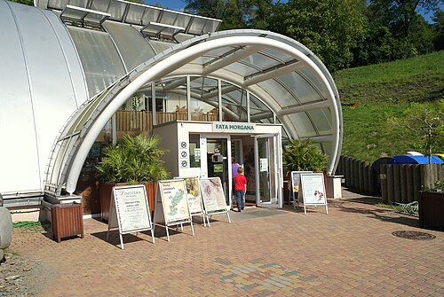 Gewächshaus Fata Morgana (skleník Fata Morgana), Prag, Troja — Greenhouse Fata Morgana, Prague Botanical Gardens, Trojská str. 194, Troja. Entrance…