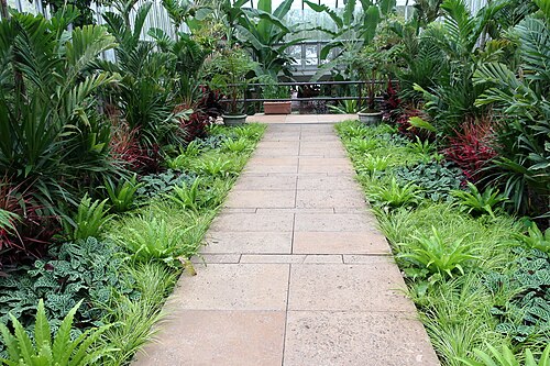 Die Gewächshäuser des Chicago Botanic Garden (Regenstein Center), Glencoe, Illinois — At the Chicago Botanic Garden