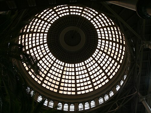 Vinterhaven, the Winter Garden of the Ny Carlsberg Glyptotek, Copenhagen, Capital Region — Ny Carlsberg Glyptothek, Copenhagen. Dome - Interior.