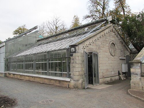 Gewächshäuser des Alten Botanischen Gartens, Göttingen, Göttingen, Niedersachsen — die Orangerie im Alten Botanischen Garten der Georg-August-Universität in Göttingen