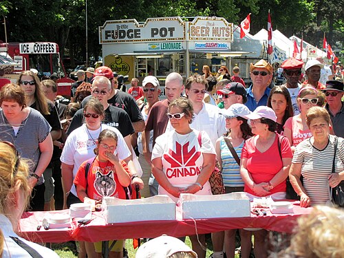 Gage Park Tropical Greenhouse, Hamilton, Ontario — It's Your Festival - waiting for the birthday cake to be served.