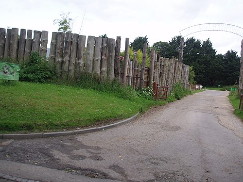 The Living Rainforest (serres tropicales), Hampstead Norreys, près de Newbury (Berkshire) — Entrance to the Living Rain Forest near Hampstead Norreys