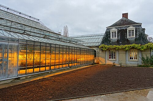 Schauhäuser des Botanischen Gartens der Universität Heidelberg, Heidelberg (Neuenheimer Feld), Baden-Württemberg — Greenhouses in the Botanischer Garten - Heidelberg, Germany.