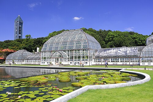 Gewächshaus des Botanischen Gartens Higashiyama (Nagoya), Nagoya — Gewächshaus des Botanischen Gartens Higashiyama — Ansicht 1