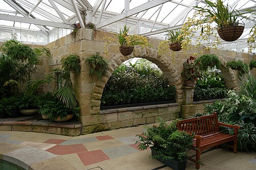 The Conservatory, Royal Tasmanian Botanical Gardens, Royal Tasmanian Botanical Gardens, Hobart, Tasmanien — The Conservatory at the Royal Tasmanian Botanical Gardens, Hobart, Tasmania, Australia.