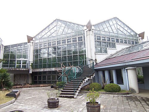 Gewächshäuser des Ichikawa Ornamental Botanical Garden (市川市観賞植物園 大温室・サボテン温室), Ichikawa (Ōmachi-Park), Präfektur Chiba — 20050416_100_0434_1600