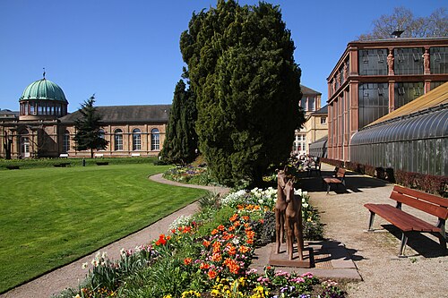 Schaugewächshäuser des Botanischen Gartens Karlsruhe, Karlsruhe, Baden-Württemberg — Schaugewächshäuser des Botanischen Gartens Karlsruhe — Ansicht 2