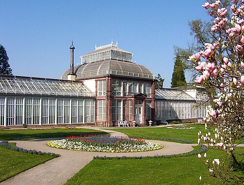 ヴィルヘルムスヘーエ山上公園の大温室(グローセス・ゲヴェクスハウス), カッセル、ヘッセン — Germany / Cassel: Mountain Park Wilhelmshöhe