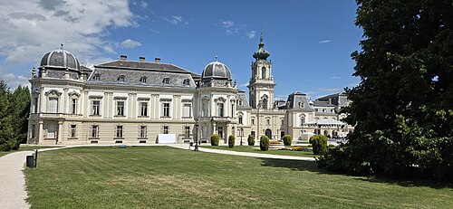 Festetics Palace Palm House (Pálmaház), Keszthely, Zala County — View of Festetics Palace, Keszthel