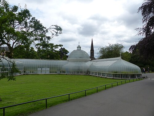 Kibble Palace, Glasgow, Schottland — Victorian glass house, Glasgow Botanic Garden