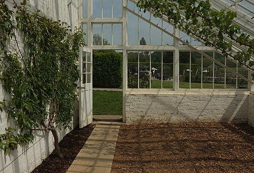 Küchengarten-Gewächshäuser (Weinhaus und Melonenhaus), Kingston Lacy, Pamphill, bei Wimborne Minster (Dorset), England — Glasshouse, Kitchen Garden, Kingston Lacy