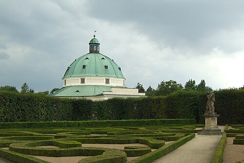 Serres de la Květná zahrada (Jardin des fleurs), Kroměříž, région de Zlín — Flower Garden (Květná zahrada) in Kroměříž (Kremsier), Moravia, Czech Republic