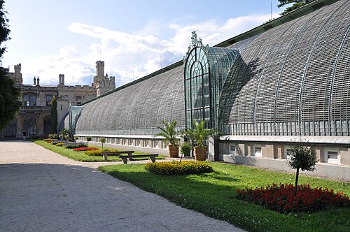 Gewächshaus von Schloss Lednice (zámecký skleník), Lednice, Südmähren — photo 3