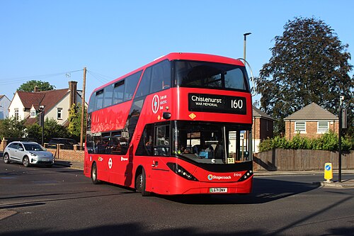Winter Garden d'Avery Hill, Eltham, Londres (Greenwich) — Location: Avery Hill Registration: LG71DNV Type: BYD D8UR-DD | ADL Enviro 400 EV On…