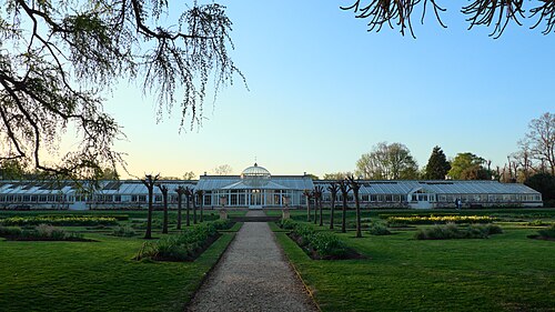 Chiswick House Conservatory, Chiswick, London (Hounslow) — View of the Conservatory at Chiswick House, London, UK. Taken looking north along the…