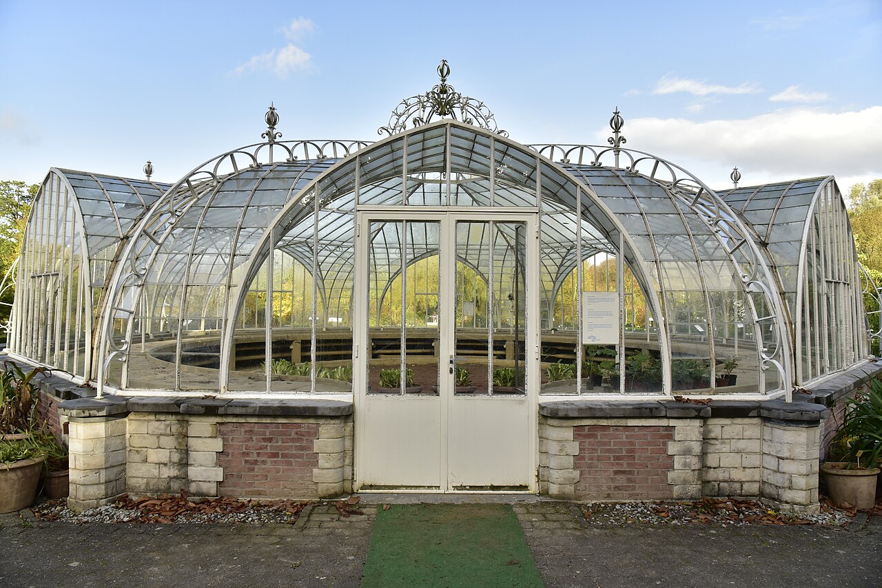 Balat-Gewächshaus (Balatkas oder Kroonserre) des Botanischen Gartens Meise, Meise, Flämisch-Brabant — Le Jardin botanique Meise en Belgique.