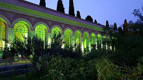 Orangerie und Gewächshäuser des Jardin des plantes de Montpellier, Montpellier, Okzitanien — L'orangerie du jardin des plantes de Montpellier lors des festivités du 800e…