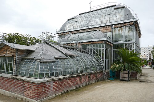 Gewächshäuser des Jardin des plantes de Nantes (Palmarium und Orangerie), Nantes, Pays de la Loire — Serres tropicales au Jardin des plantes de Nantes.