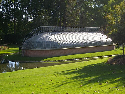 Gewächshäuser des Jardin des plantes de Nantes (Palmarium und Orangerie), Nantes, Pays de la Loire — Botanical garden of Nantes (Loire-Atlantique, France), greenhouse