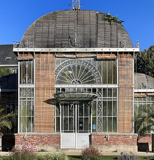 Gewächshäuser des Jardin des plantes de Nantes (Palmarium und Orangerie), Nantes, Pays de la Loire — Jardin des Plantes, Nantes.