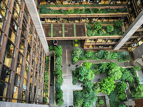 Atriumgarten, Ford Foundation Center for Social Justice, Turtle Bay, Manhattan, New York — Ford Foundation headquarters