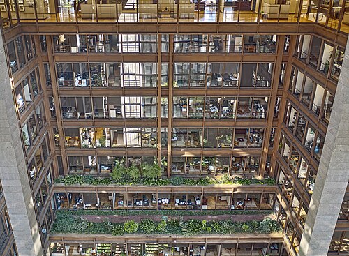 Atriumgarten, Ford Foundation Center for Social Justice, Turtle Bay, Manhattan, New York — Site : ford foundation