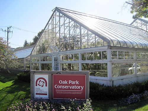Oak Park Conservatory, Oak Park, Illinois — The Oak Park Conservatory (1929)